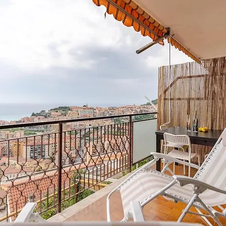 Thekeystudio, La Casa Del Mare Azzurro With Seaview Вентимилья